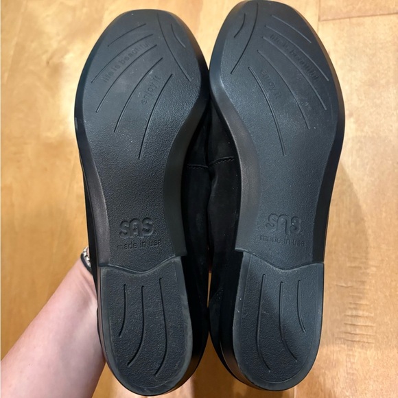 SAS Hope Onyx loafers shoes suede leather 10N black - Picture 5 of 8